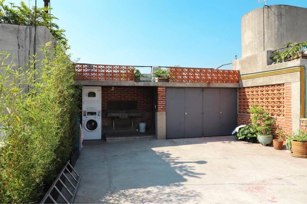 New Mex Inspired Bo-Ho Chic Apartment With Private Patio And Roof Terrace メキシコシティ エクステリア 写真