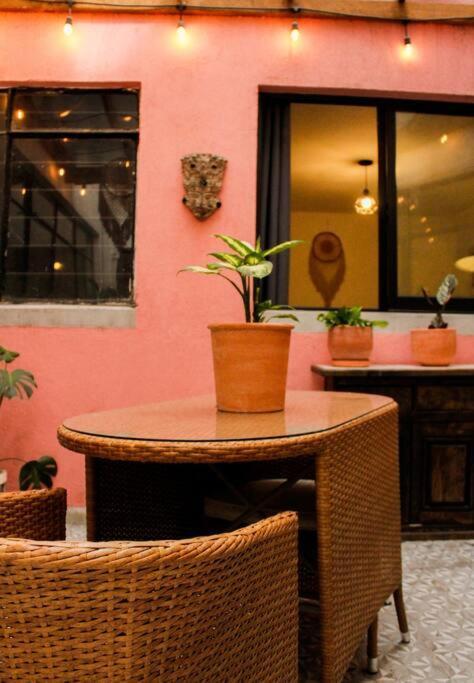 New Mex Inspired Bo-Ho Chic Apartment With Private Patio And Roof Terrace メキシコシティ エクステリア 写真