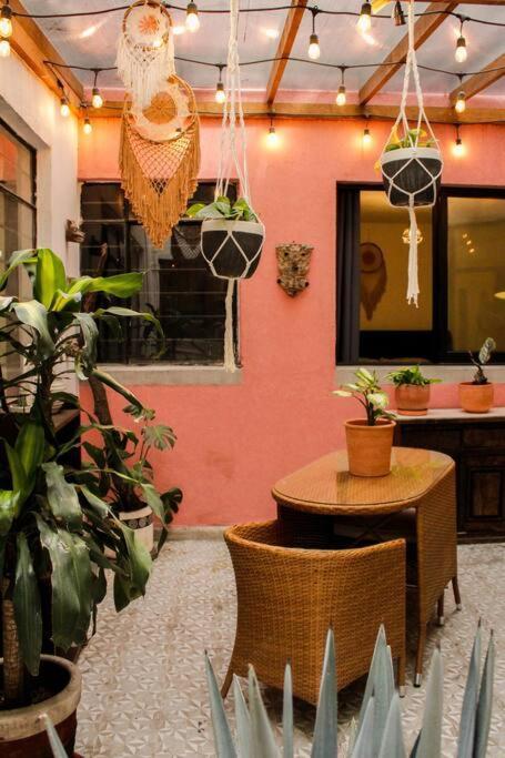New Mex Inspired Bo-Ho Chic Apartment With Private Patio And Roof Terrace メキシコシティ エクステリア 写真